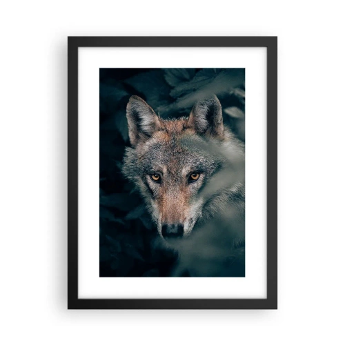 Affisch i svart ram - Jägare - 30x40 cm
