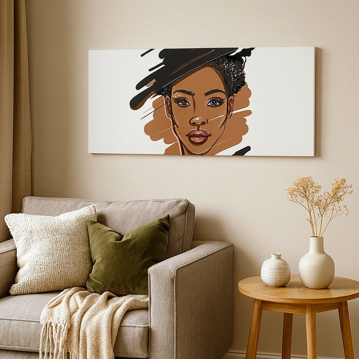 Canvastavla - Bild på duk - Söt som choklad - 30x30 cm