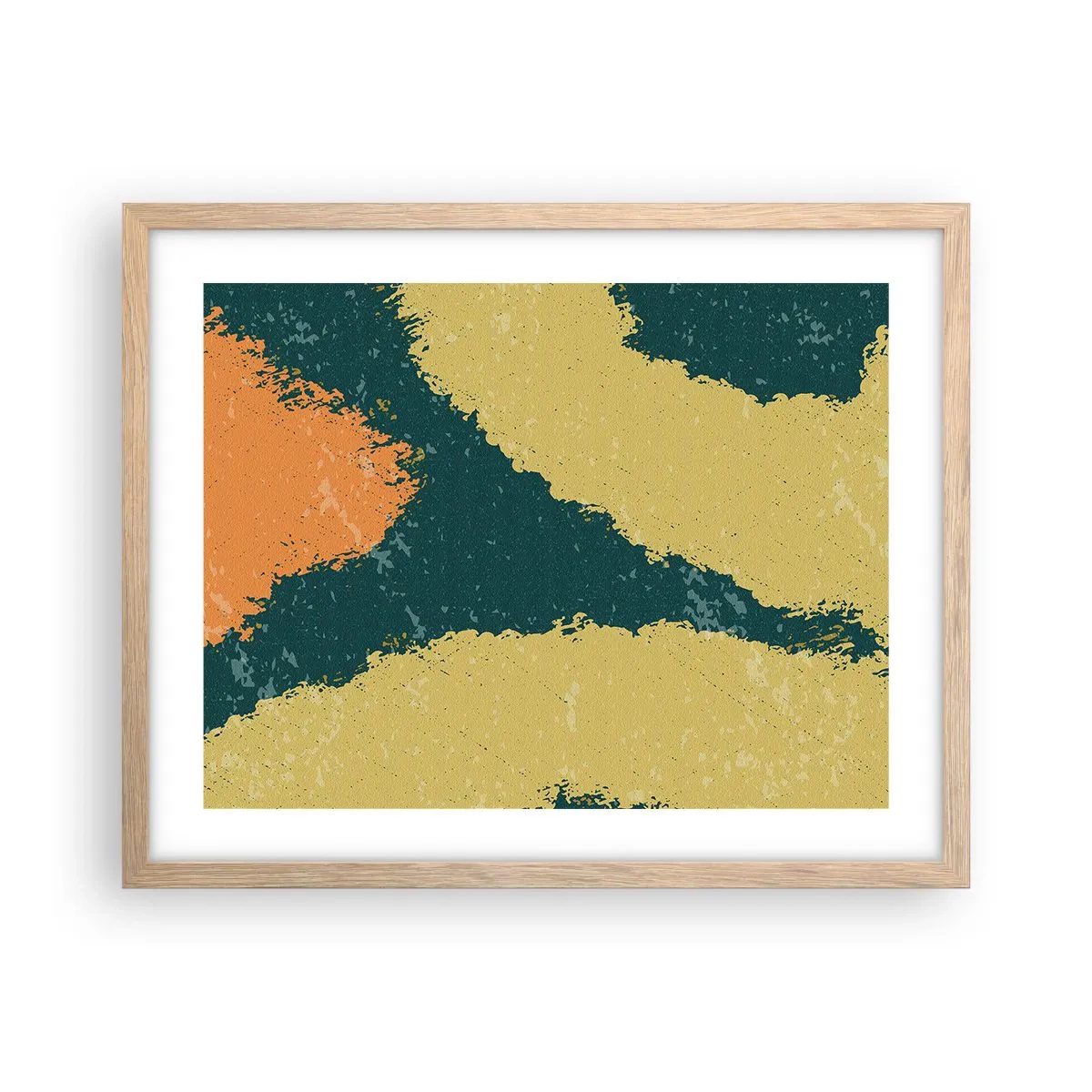 Affisch i ram av ljusek - Abstraktion - i slow motion - 50x40 cm