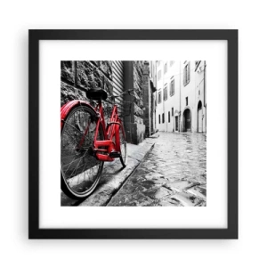 Affisch i svart ram - Den riktiga skönheten åldras inte - 30x30 cm