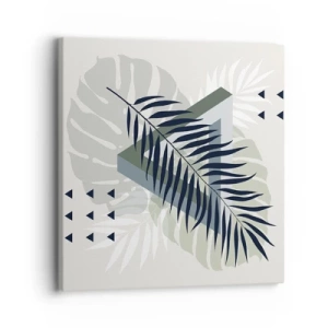 Canvastavla - Bild på duk - Natur och geometri – två ordningar? - 30x30 cm