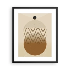 Affisch i svart ram - Om geometriska figurers ursprung - 40x50 cm