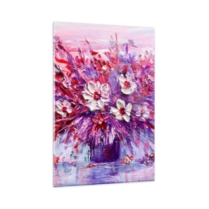 Glastavla - Bild på glas - Oskuld och passion  - 80x120 cm