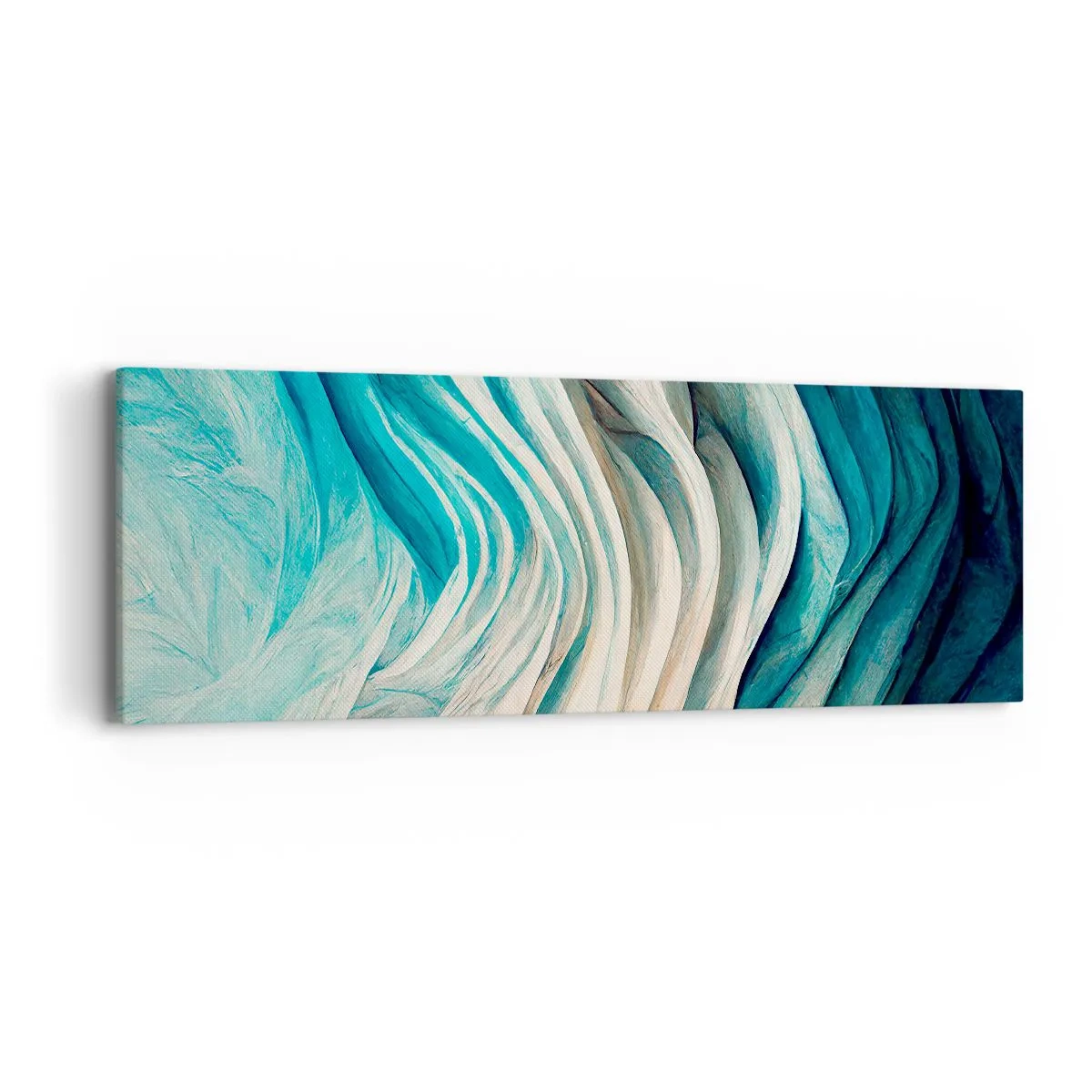 Canvastavla - Bild på duk - Blå omättlighet - 90x30 cm