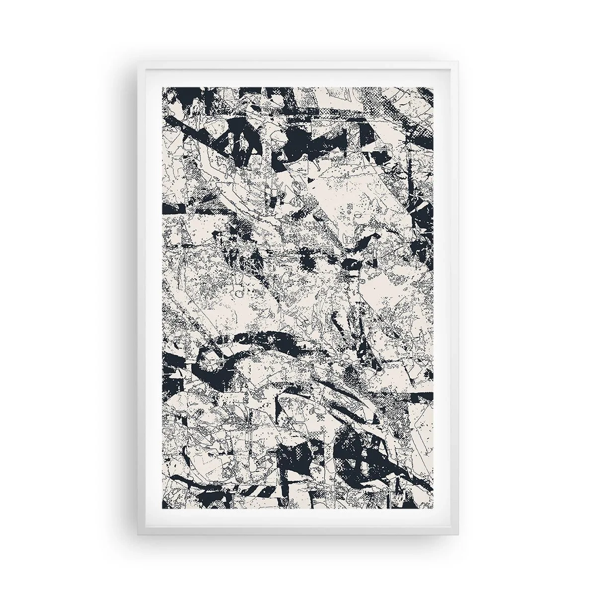 Affisch i vit ram - Motsatsernas interpenetration - 61x91 cm