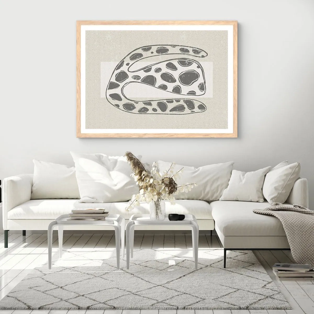 Affisch i ram av ljusek - En bisarr varelse - 100x70 cm