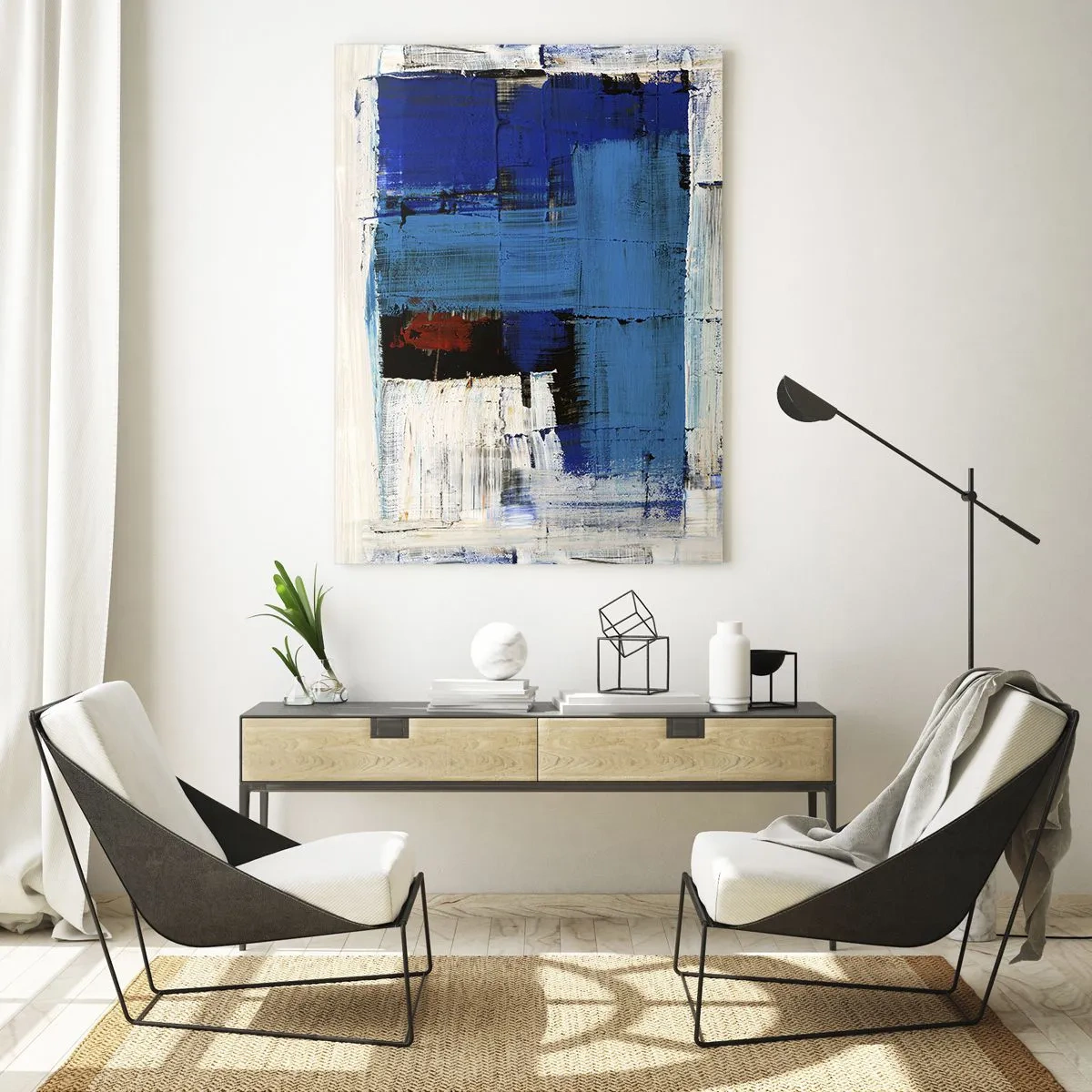 Glastavla - Bild på glas - Det blåas hemlighet - 50x70 cm