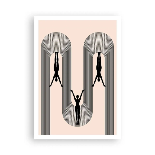 Affisch - Upp och ner - 70x100 cm