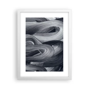 Affisch i vit ram - Verklighetens flythet - 30x40 cm