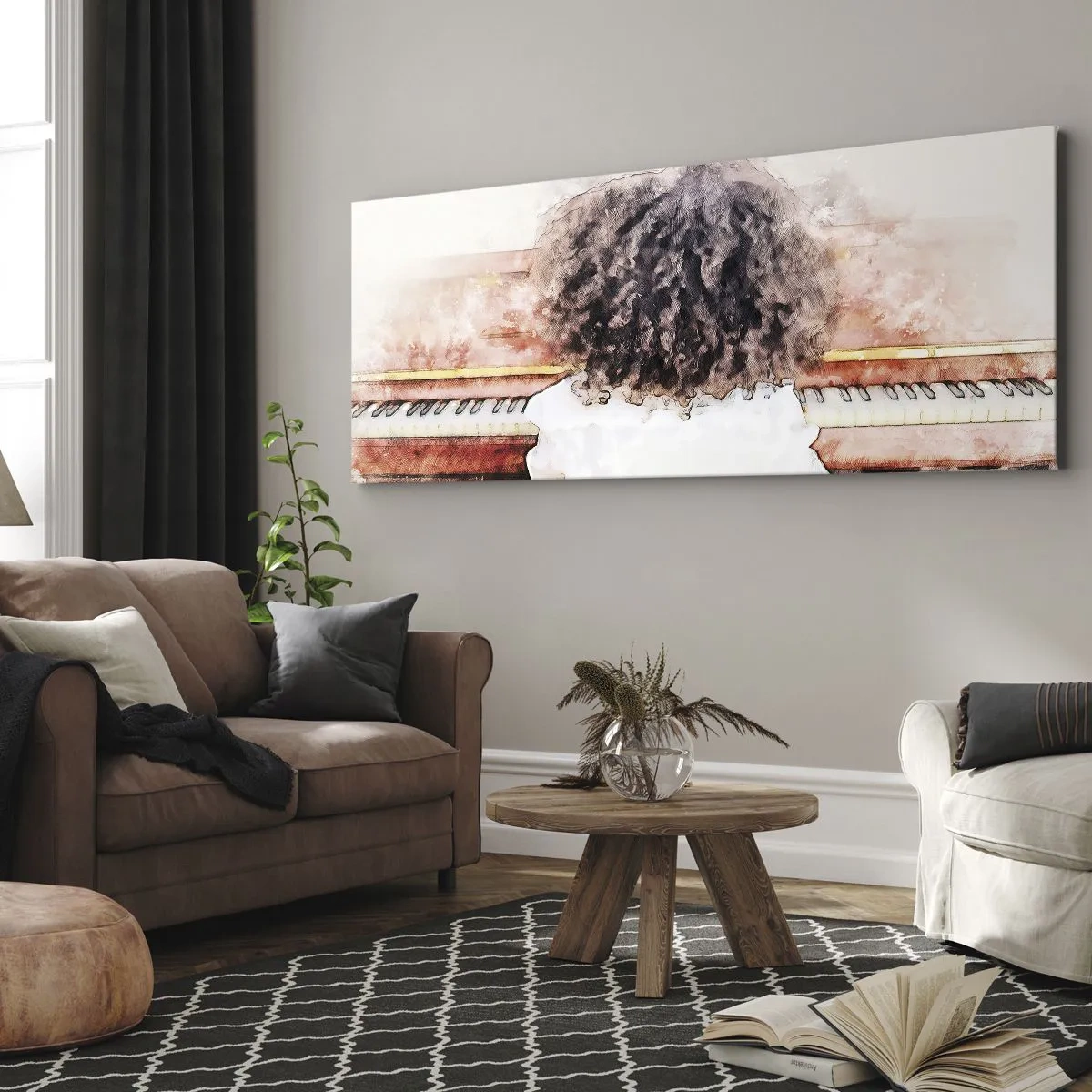 Canvastavla - Bild på duk - I en ny värld - 100x40 cm
