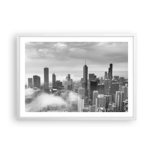 Affisch i vit ram - Amerikanskt landskap - 70x50 cm