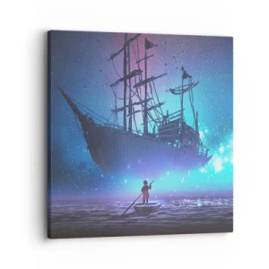 Canvastavla - Bild på duk - Möte med havets myt - 30x30 cm