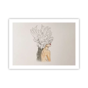 Affisch - Krönt skönhet - 70x50 cm