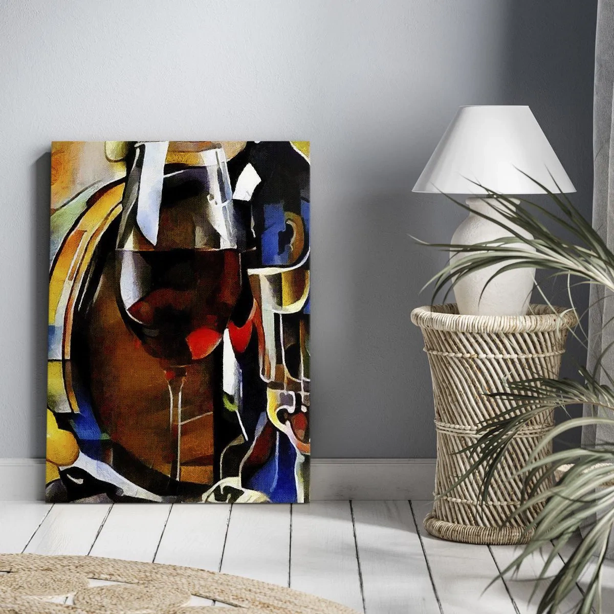 Canvastavla - Bild på duk - Så blir världen färgglad - 50x70 cm