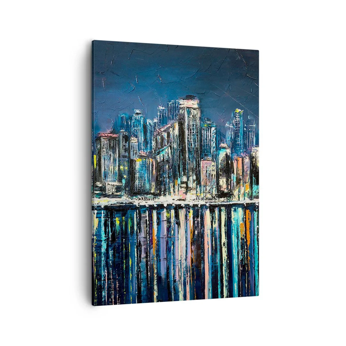 Canvastavla - Bild på duk - Ljuskaskad - 50x70 cm