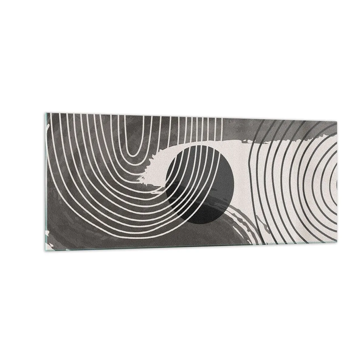 Glastavla - Bild på glas - Ovalen vinner - 100x40 cm
