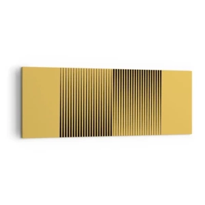Canvastavla - Bild på duk - Motsatsernas kvadrat - 140x50 cm