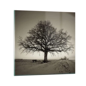 Glastavla - Bild på glas - Härifrån till evighet - 70x70 cm