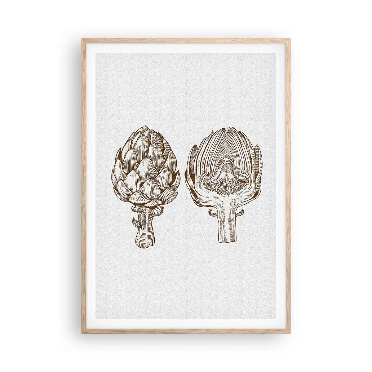 Affisch i ram av ljusek - Anatomilektion - 70x100 cm