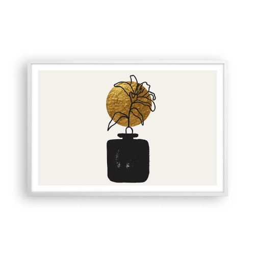Affisch i vit ram - Guldvärd skönhet - 91x61 cm