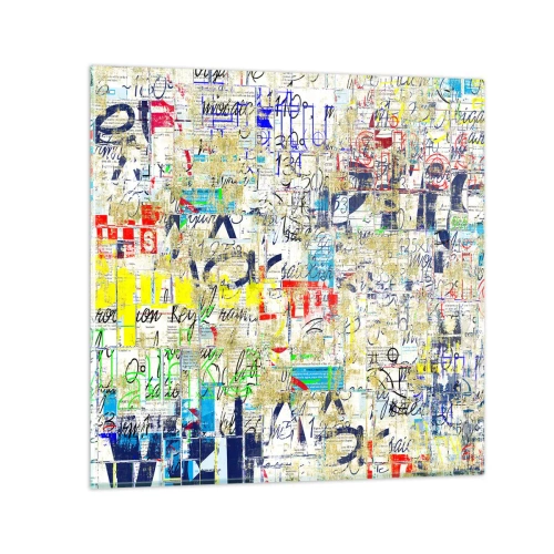 Glastavla - Bild på glas - Helt enkelt gläder ögonen - 70x70 cm