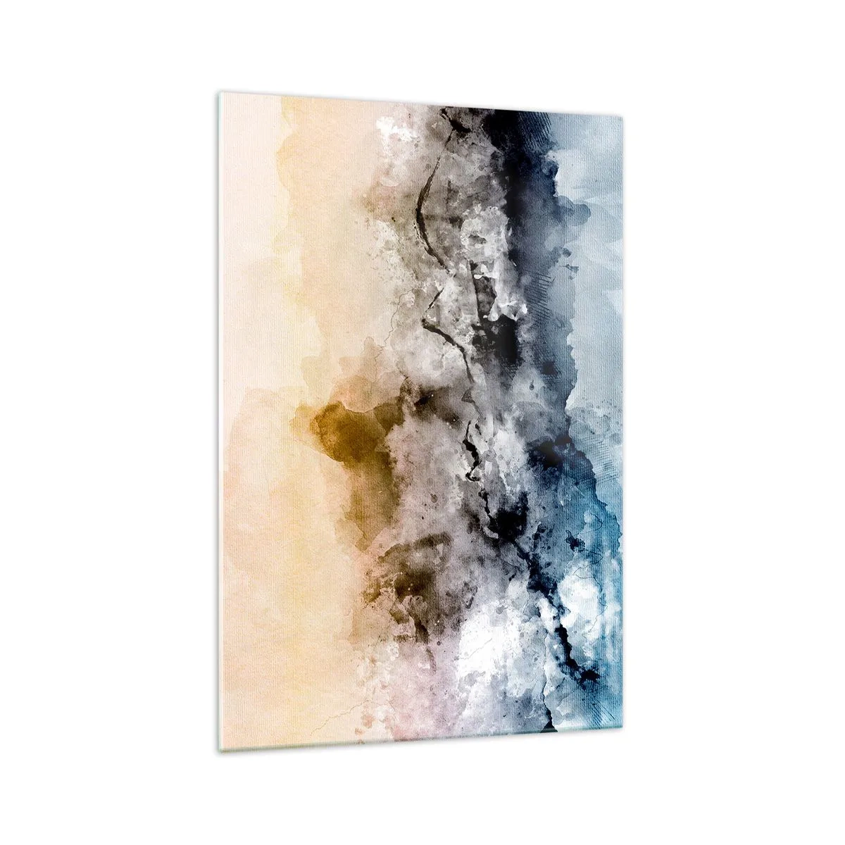 Glastavla - Bild på glas - Dränkta i dimman - 70x100 cm