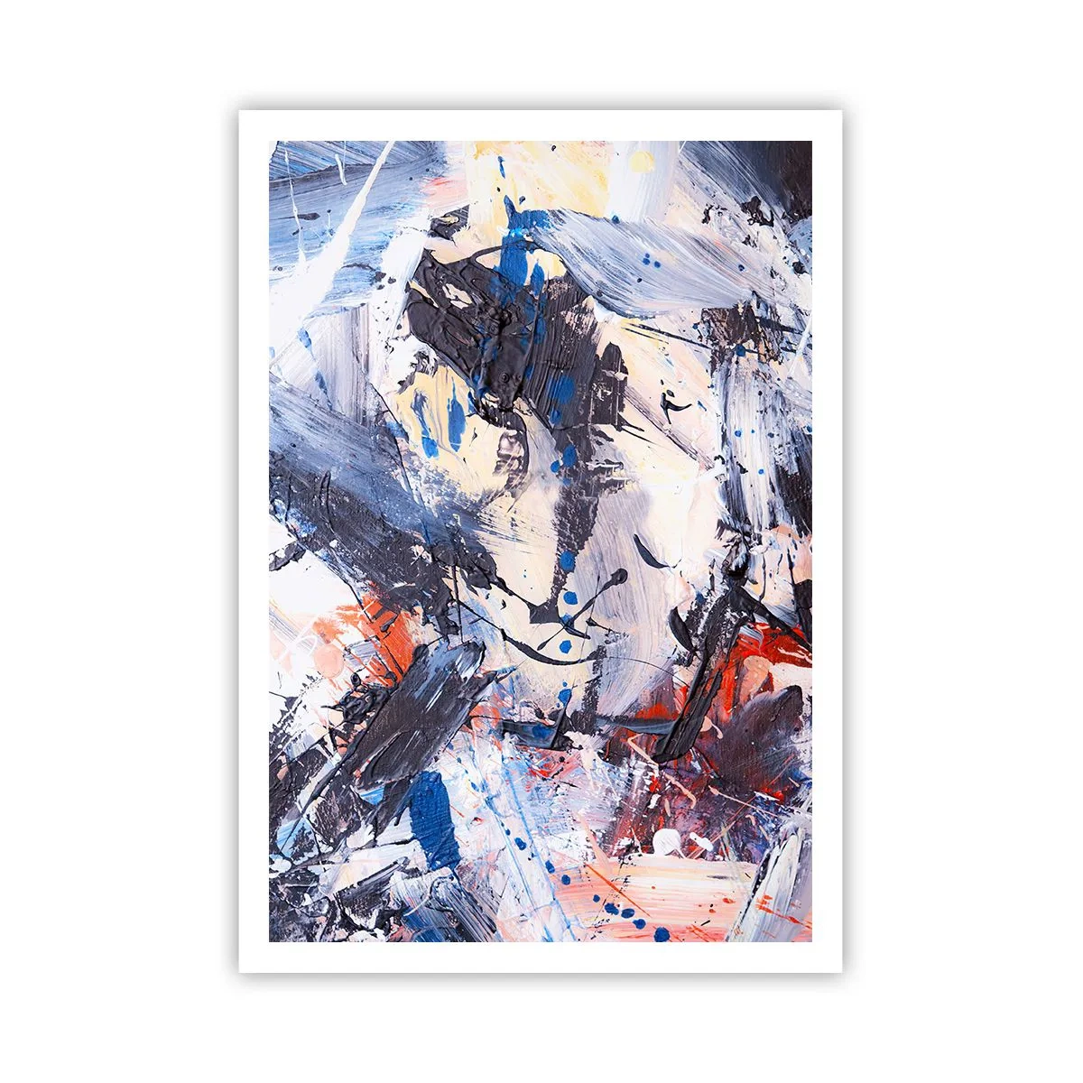 Affisch - Abstraktionen galna dans - 70x100 cm