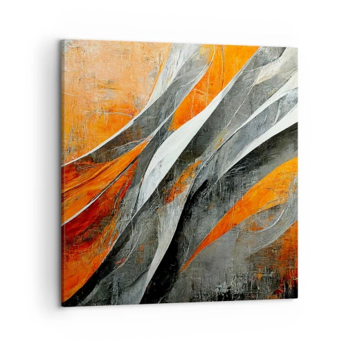 Canvastavla - Bild på duk - Värme och kyla - 50x50 cm