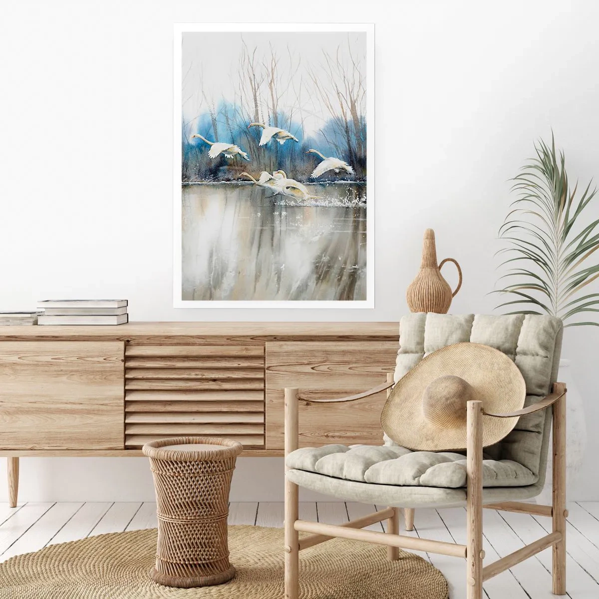 Affisch - Som i en saga om vilda svanar - 61x91 cm