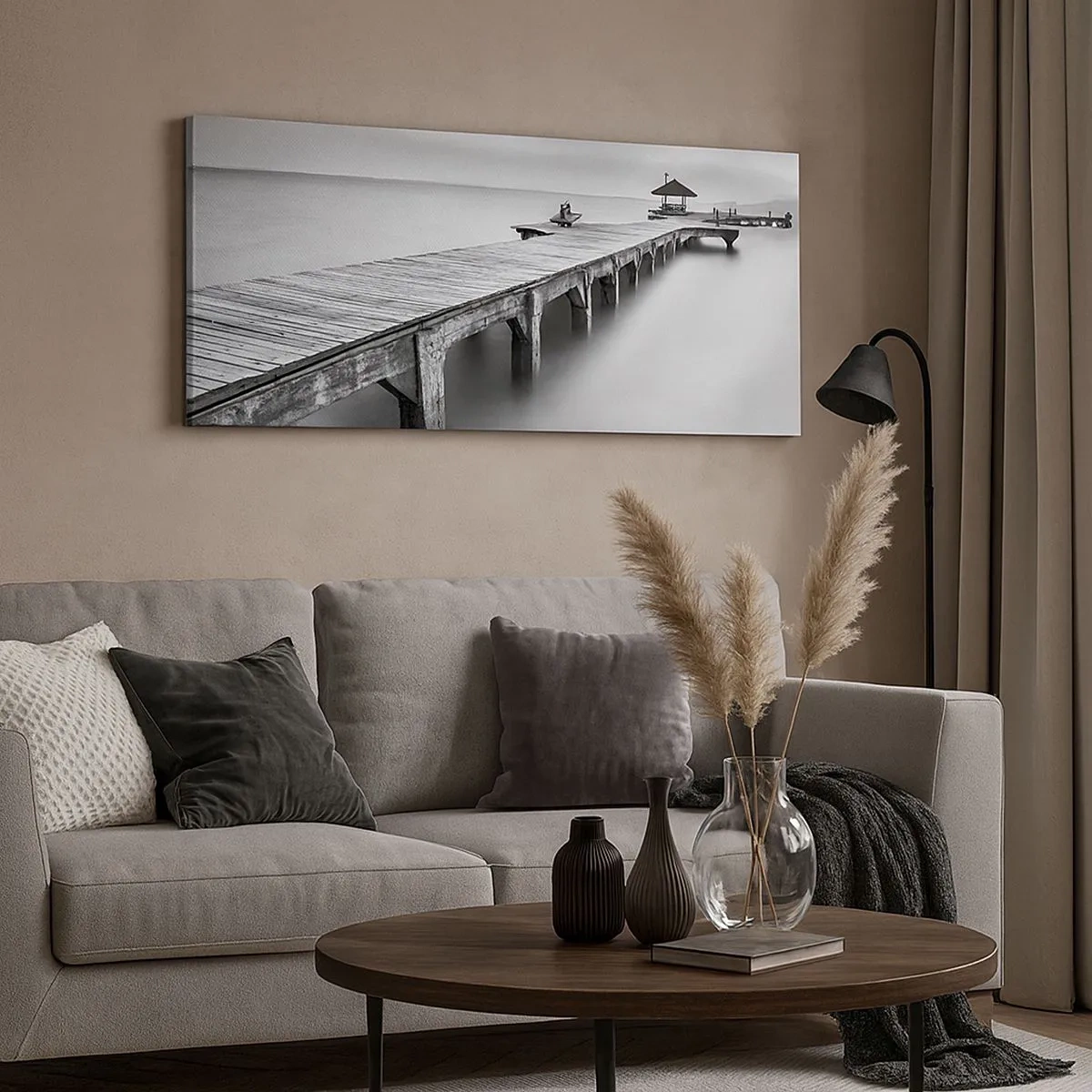 Canvastavla - Bild på duk - Ut i det oändliga - 100x40 cm