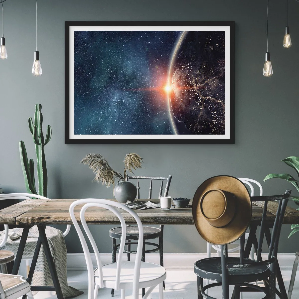 Affisch i svart ram - I nytt perspektiv - 100x70 cm