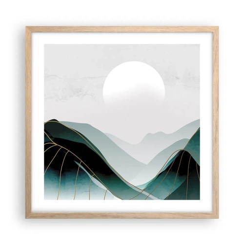 Affisch i ram av ljusek - I fullt majestät - 50x50 cm