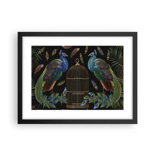 Affisch i svart ram - I kungliga kläder - 40x30 cm