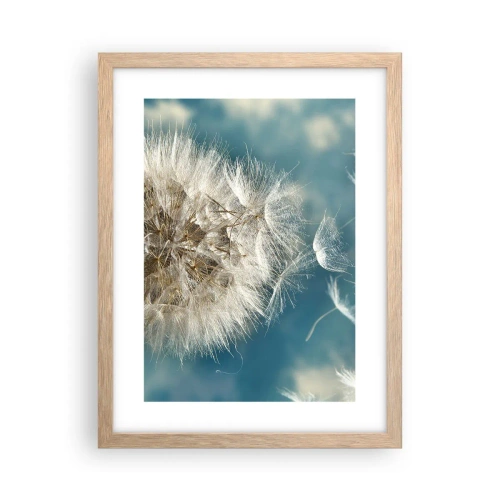 Affisch i ram av ljusek - Ängelns andetag - 30x40 cm