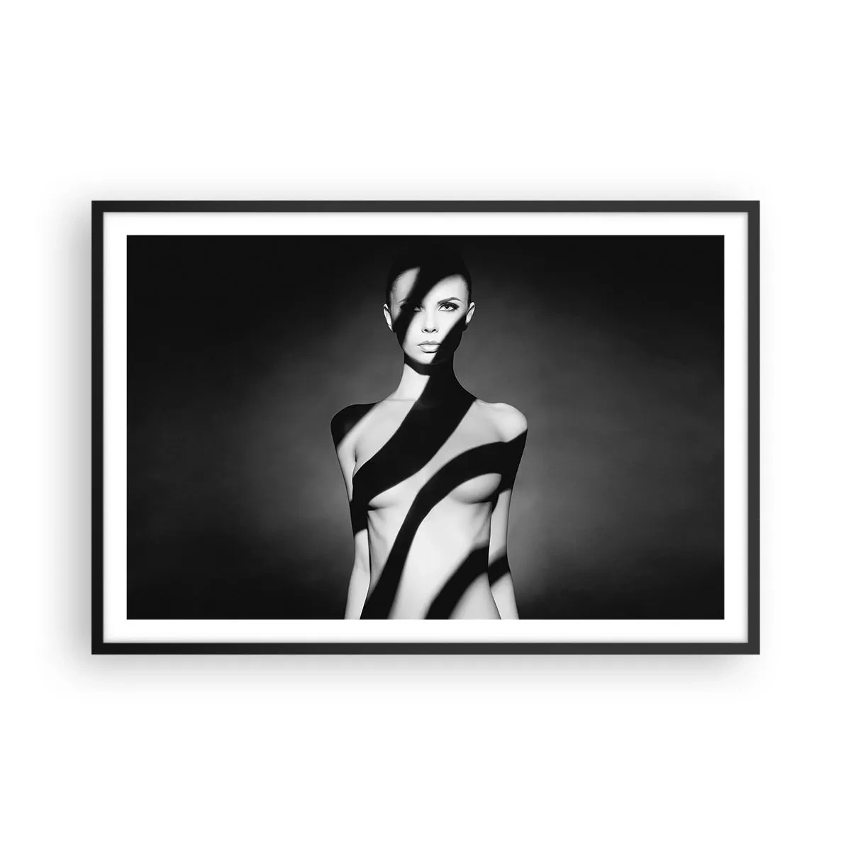 Affisch i svart ram - I skenet och i skuggan - 91x61 cm