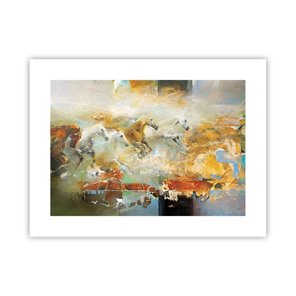 Affisch - Galopp genom ljuset - 40x30 cm