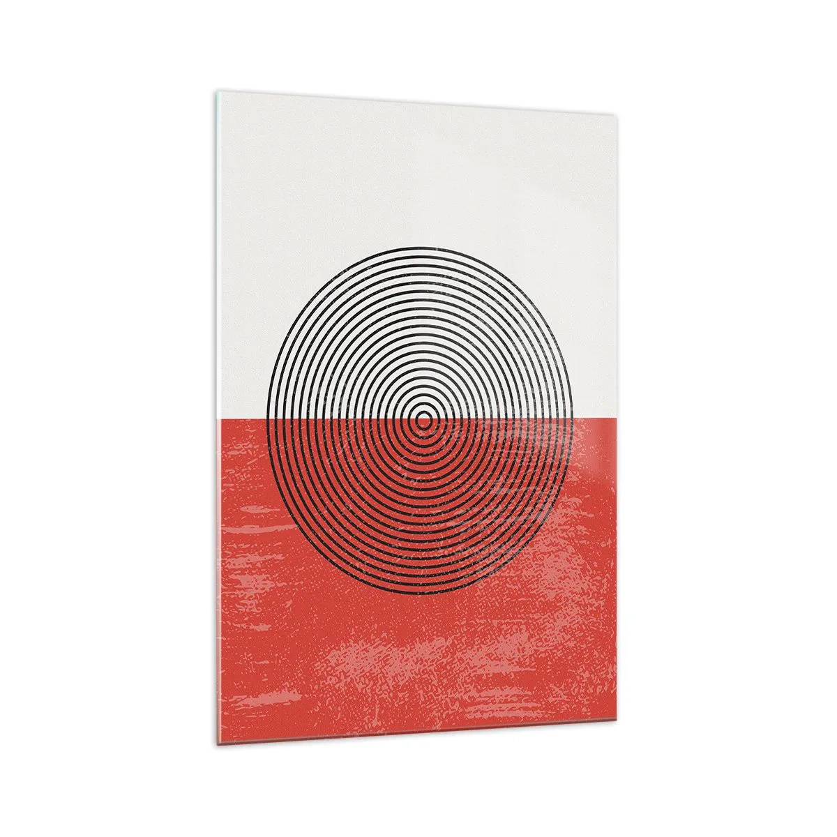 Glastavla - Bild på glas - Mitt i prick - 70x100 cm