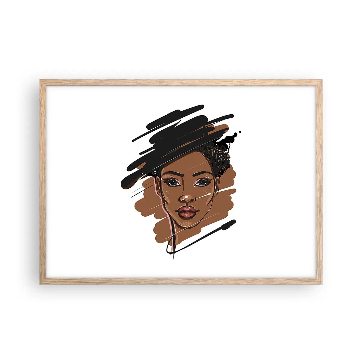 Affisch i ram av ljusek - Söt som choklad - 70x50 cm