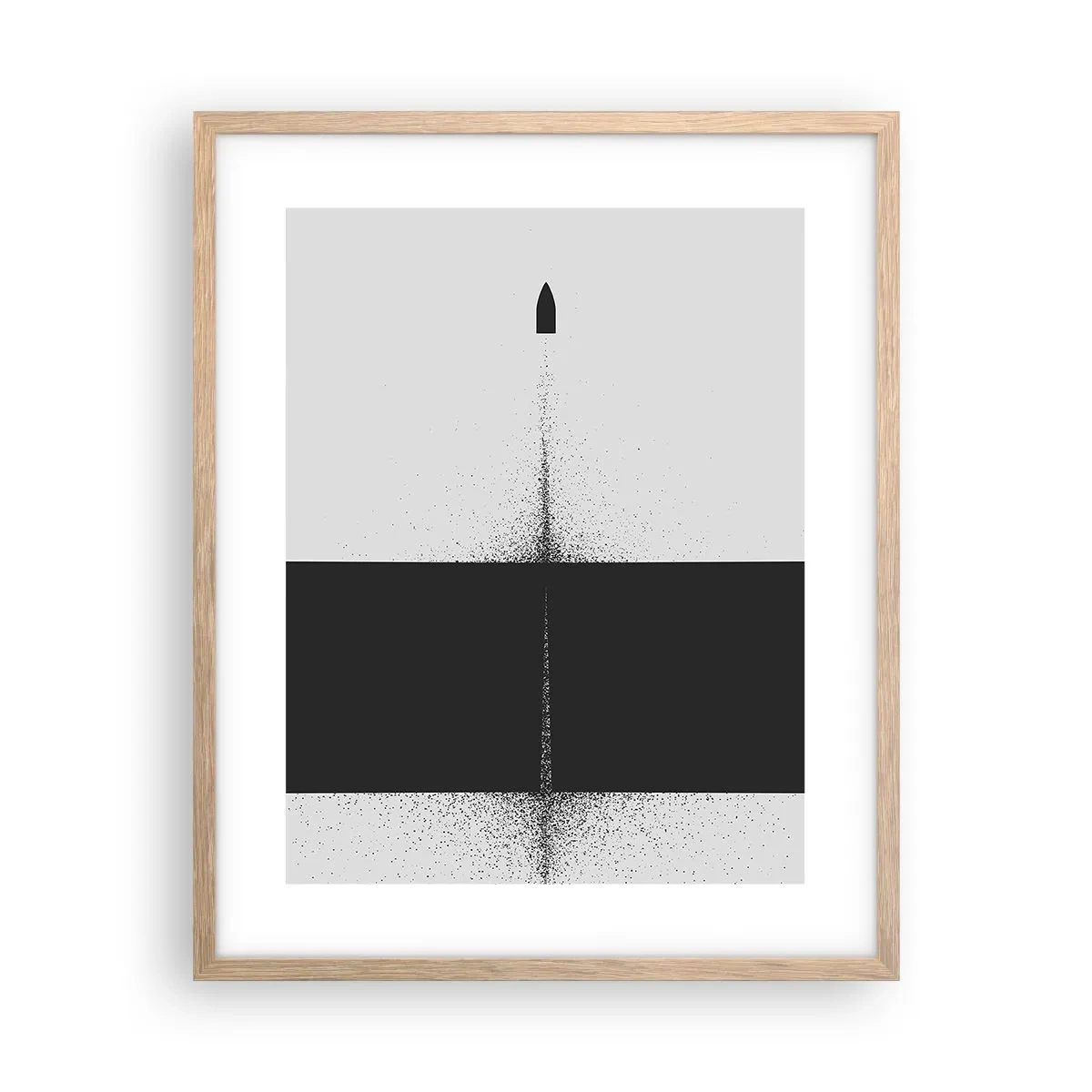 Affisch i ram av ljusek - Rakt mot målet - 40x50 cm