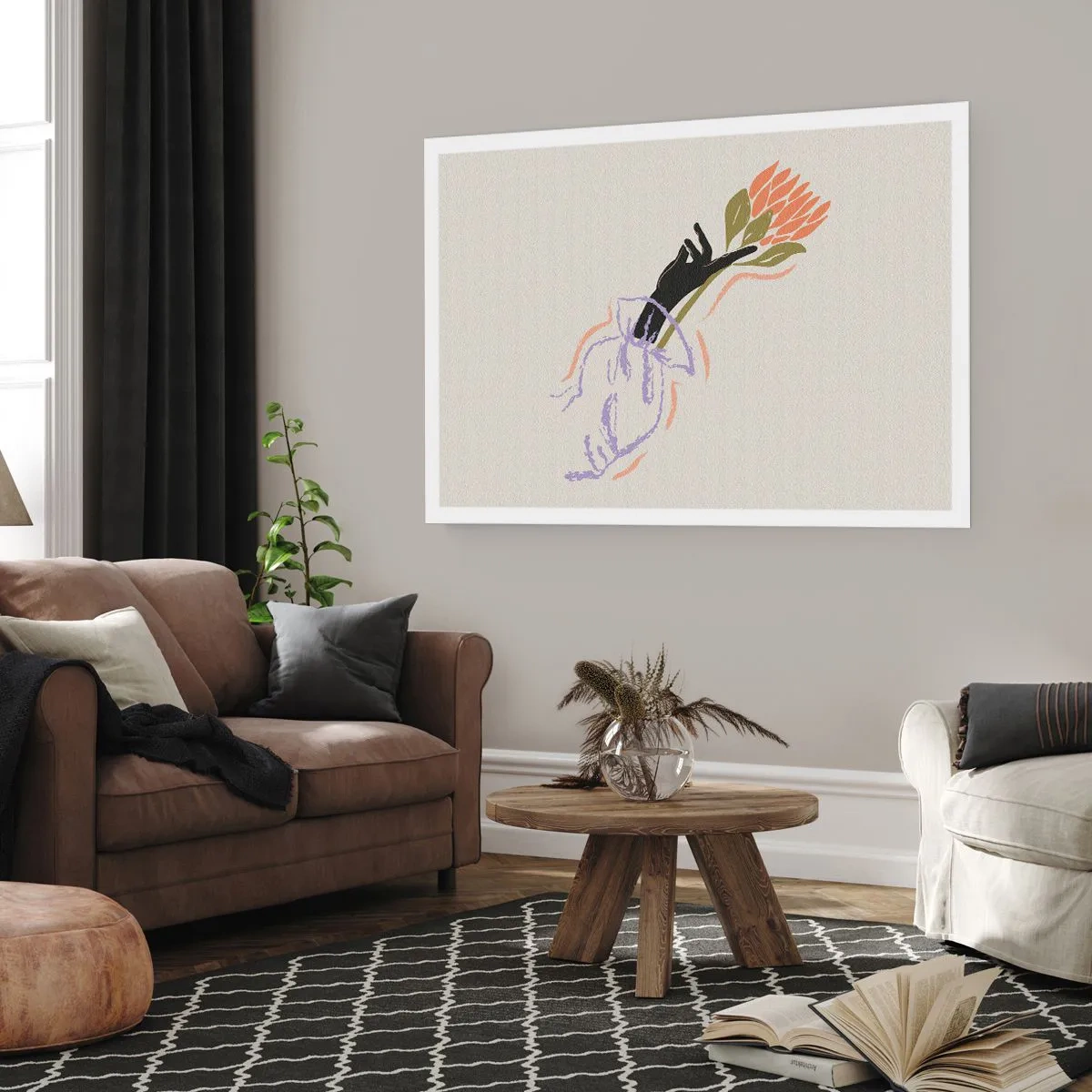 Affisch - En systerlig beröring - 100x70 cm
