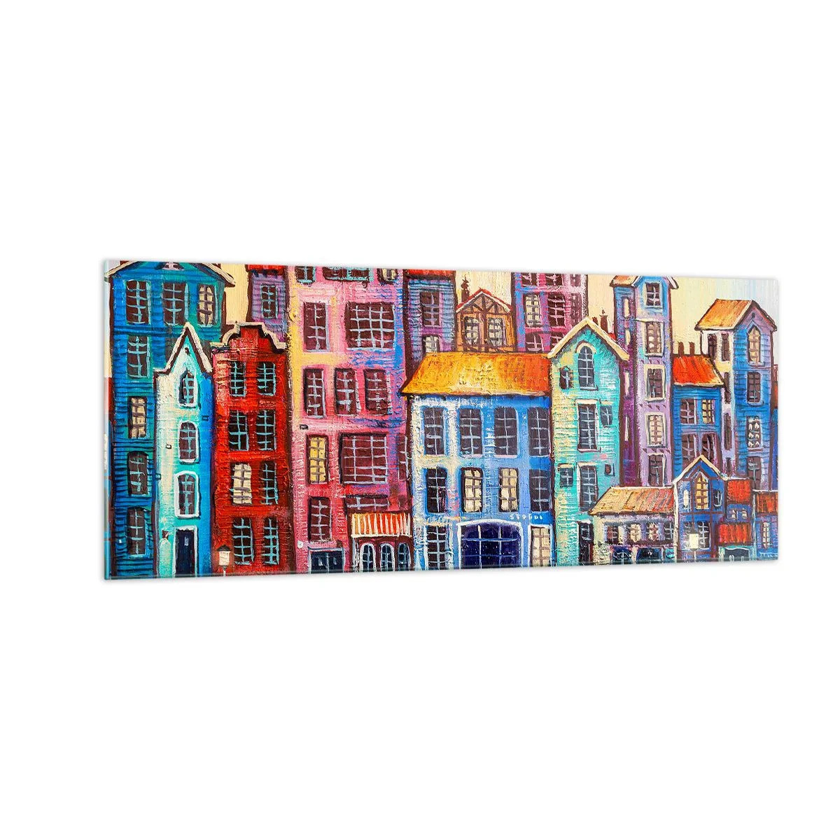 Glastavla - Bild på glas - En sagostad - 100x40 cm