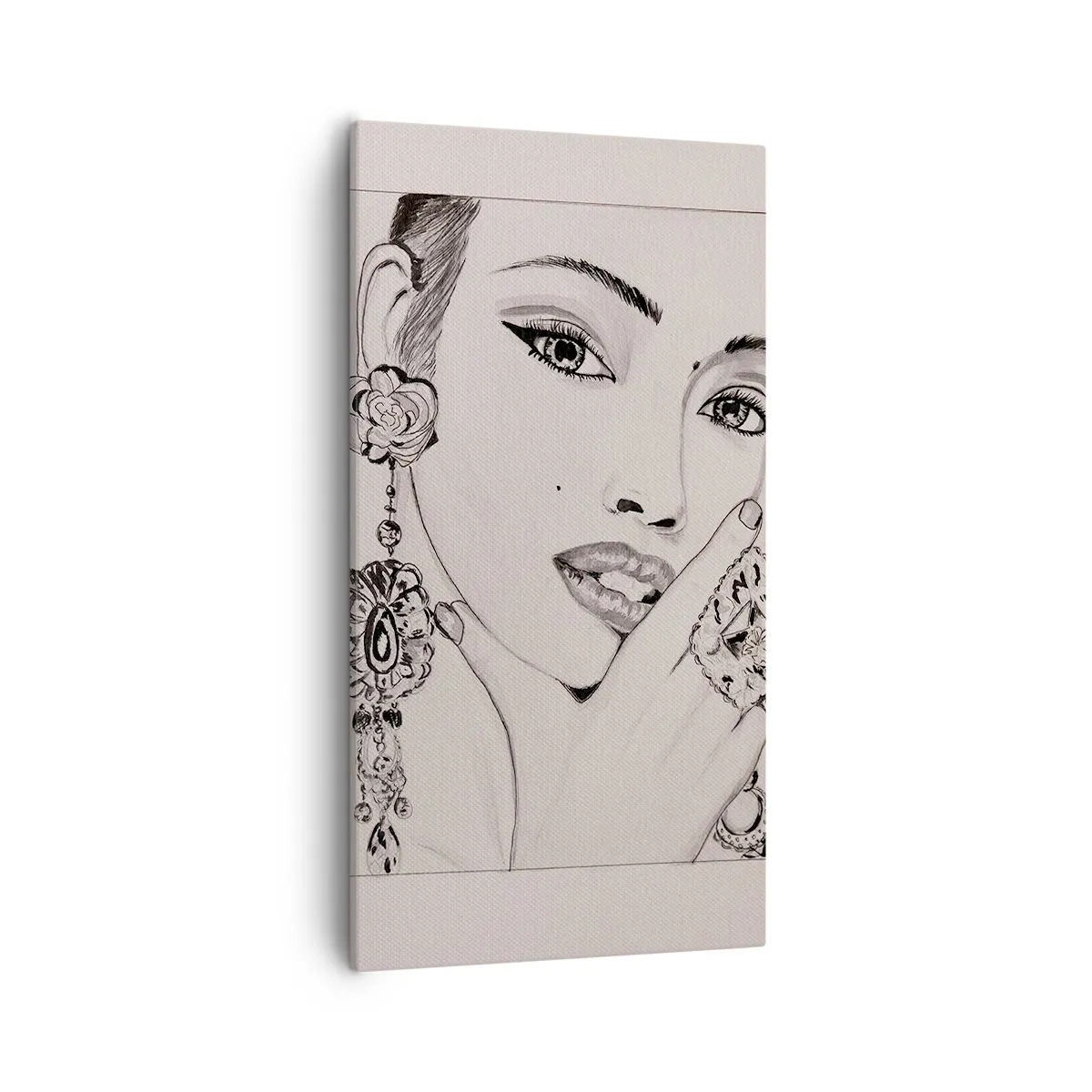 Canvastavla - Bild på duk - Den vackraste juvelen - 55x100 cm