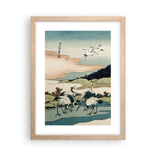 Affisch i ram av ljusek - I japansk anda - 30x40 cm