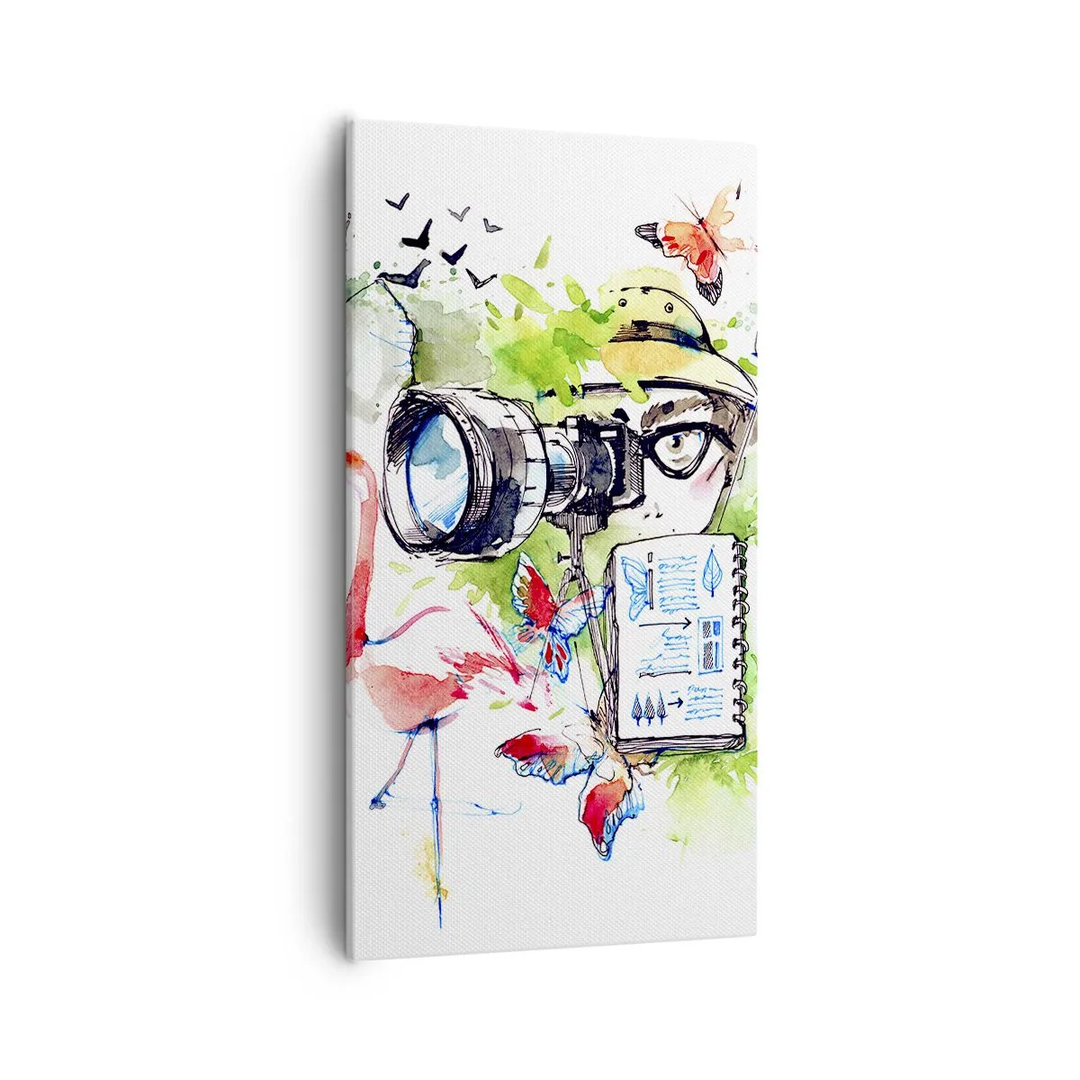 Canvastavla - Bild på duk - I resenärens objektiv - 55x100 cm