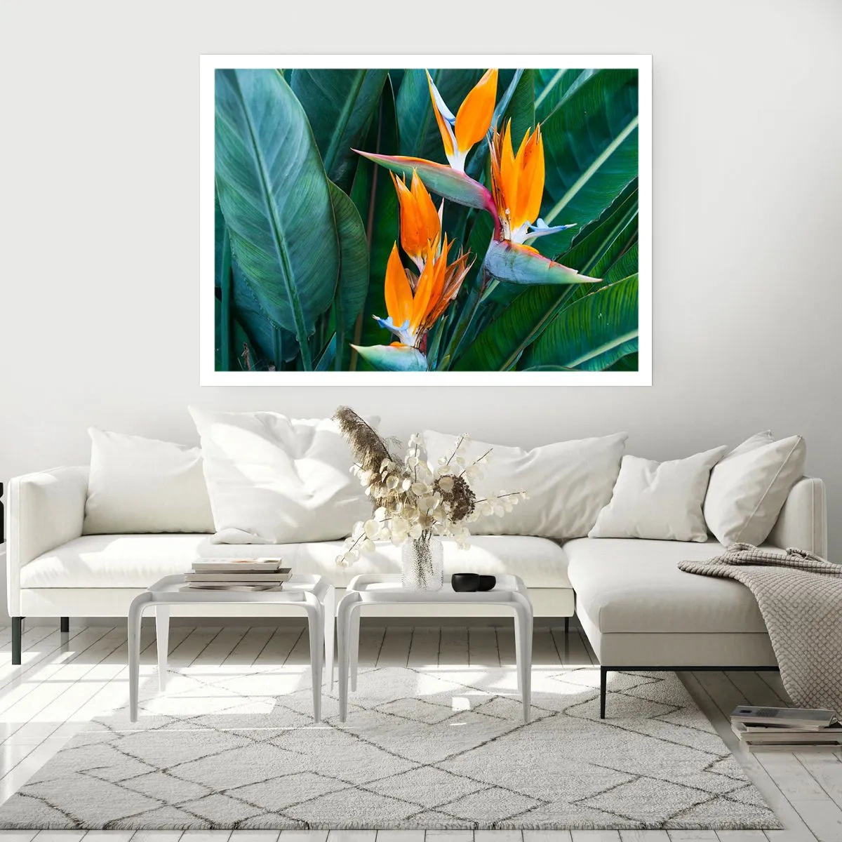 Affisch - Är det en blomma, eller en fågel? - 70x50 cm