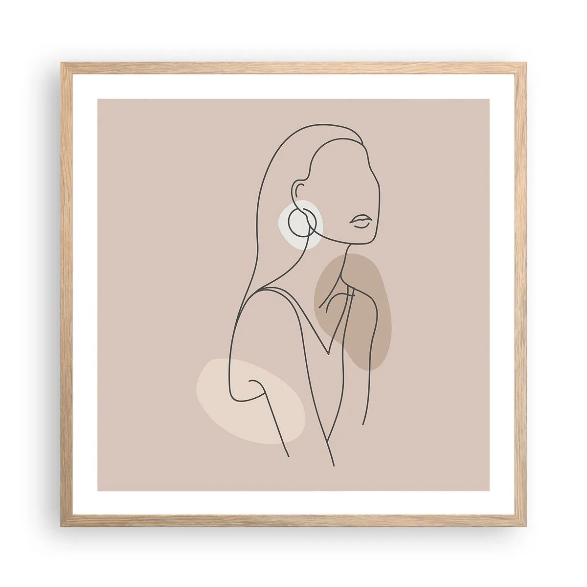 Affisch i ram av ljusek - Flickaktighetens ikon - 60x60 cm