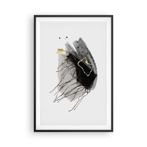 Affisch i svart ram - I svart och guld - 61x91 cm