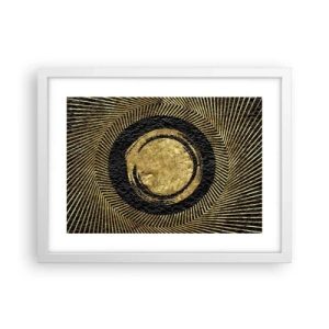 Affisch i vit ram - Glamourös komposition - 40x30 cm