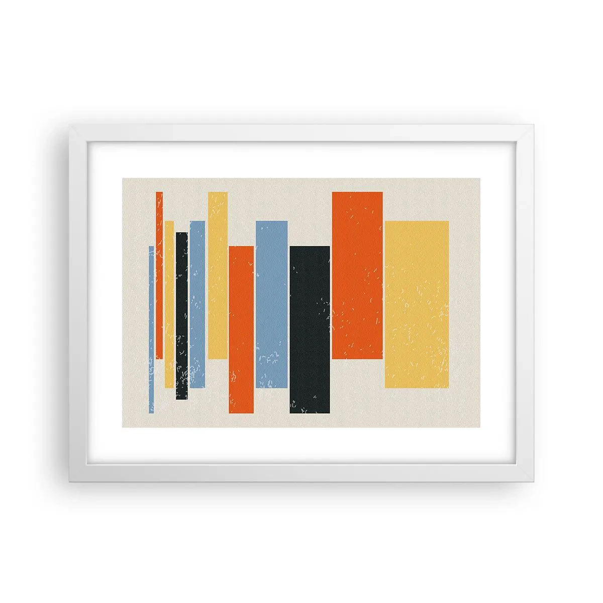 Affisch i vit ram - Inspelning av musik - 40x30 cm
