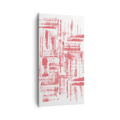 Canvastavla - Bild på duk - Röd stad - 55x100 cm